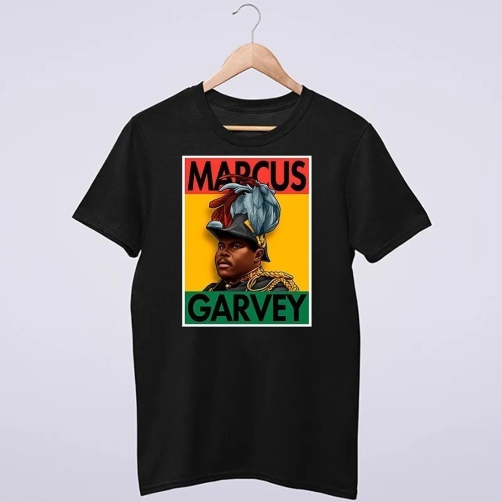 Marcus Garvey T-Shirt Retro Revolutionary Graphic Fan Tribute Tee